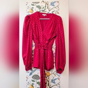 Max Studio Vibrant Red Blouse